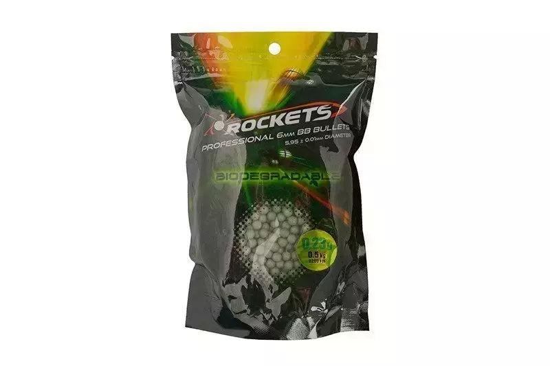 BBs Bio 0.23g Rockets Professional 2200 stuks - Green