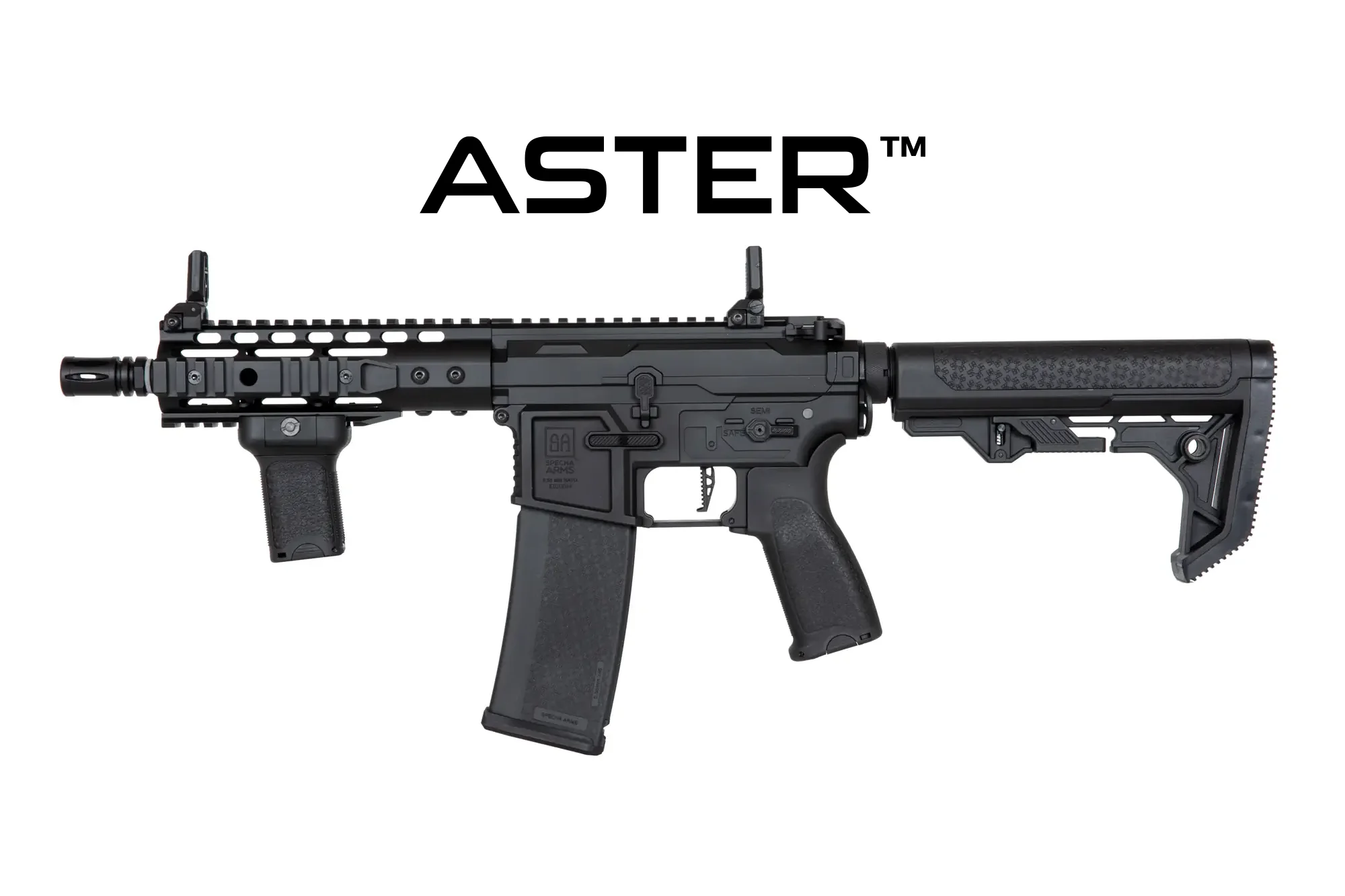 SA-E12 EDGE 2.0™ GATE ASTER carbine replica black - New receiver/Light Ops Stock