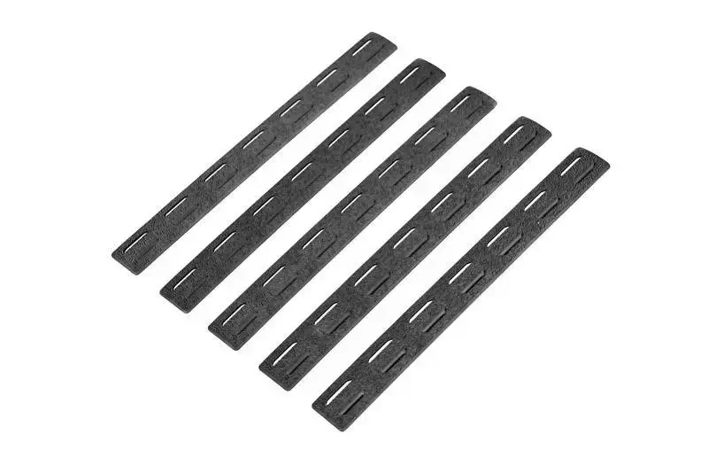 Set of 5 BCMGUNFIGHTER™ KeyMod™ 5.5" Rail Covers (140 mm) - Black