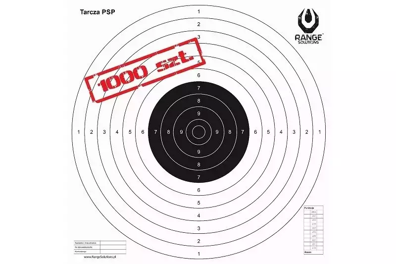 TS-2 PSP Shooting Target - 1000 Pcs