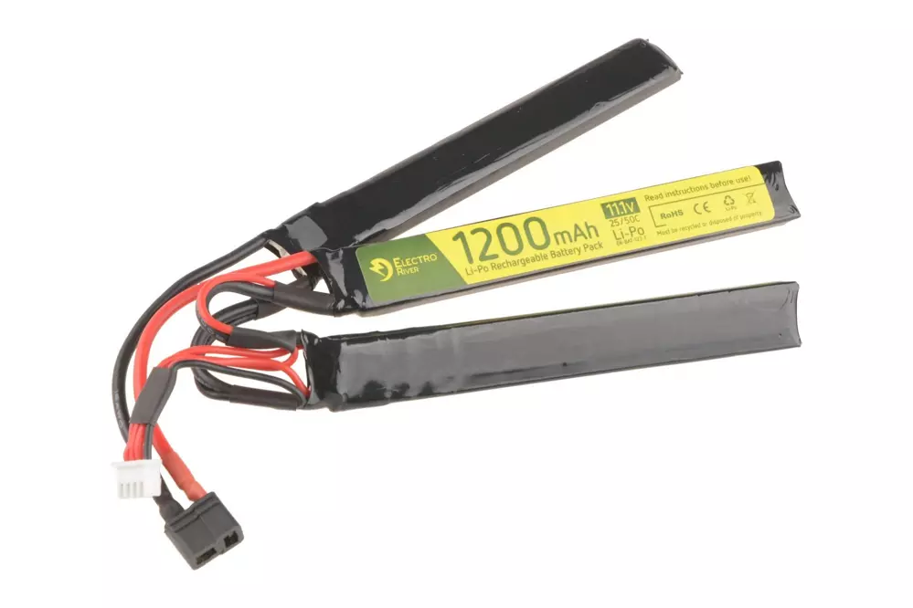 Batterie LiPo 11.1V 1200mAh 3-modules 25/50C T-connect (DEANS)