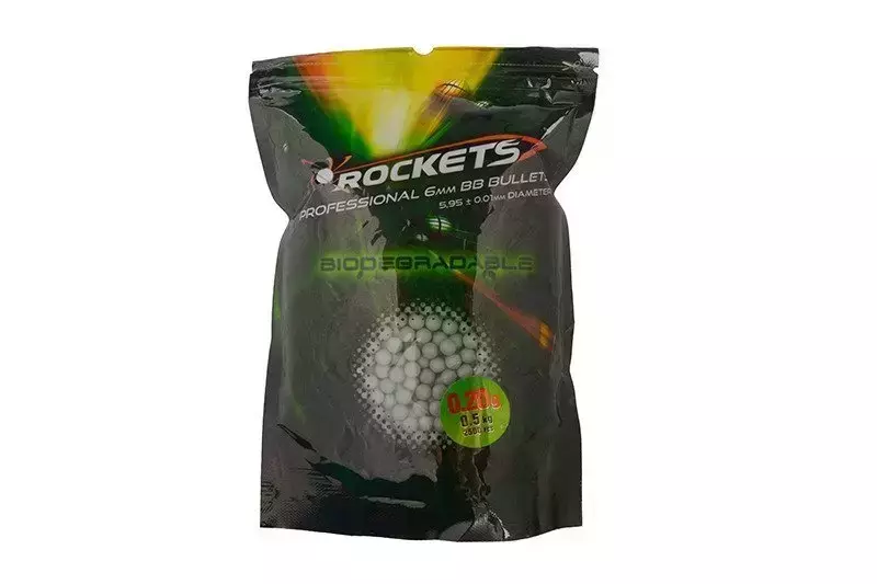 Billes biodegradable 0.20g Rockets Professional 0.5 kg - Vert