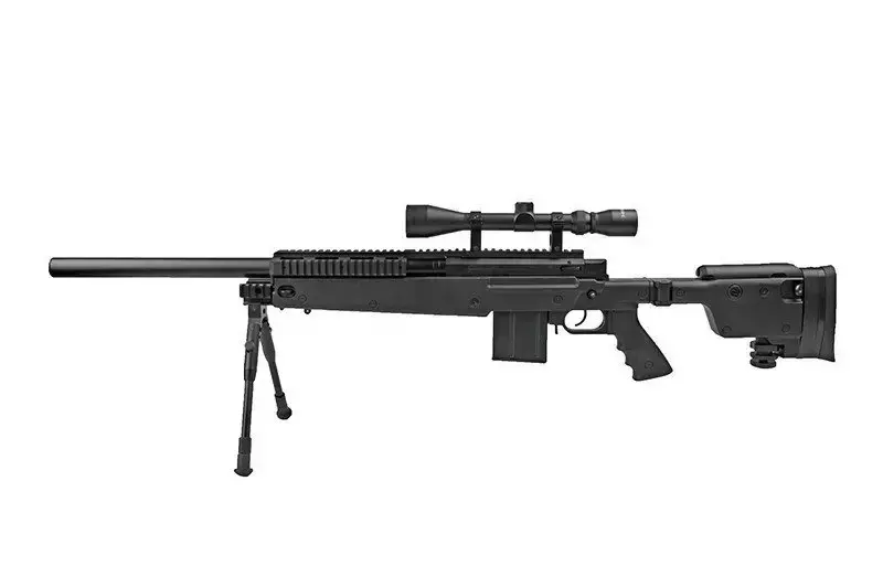 Fusil airsoft fusil de sniper MB4406D - avec lunette et bipode
