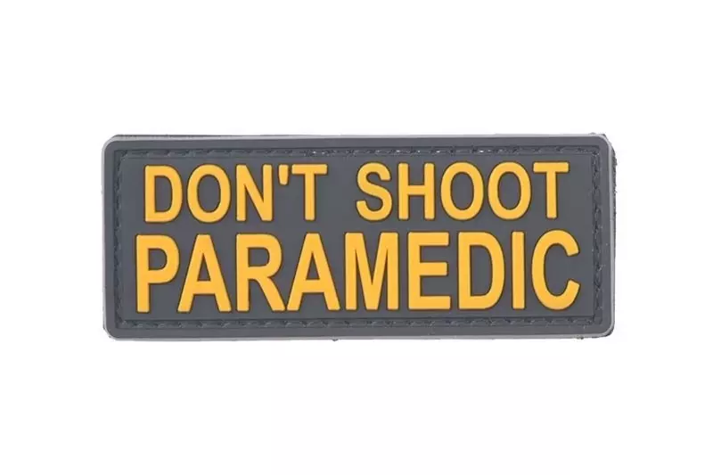 Patch 3D - DON'T SHOOT PARAMEDIC - jaune