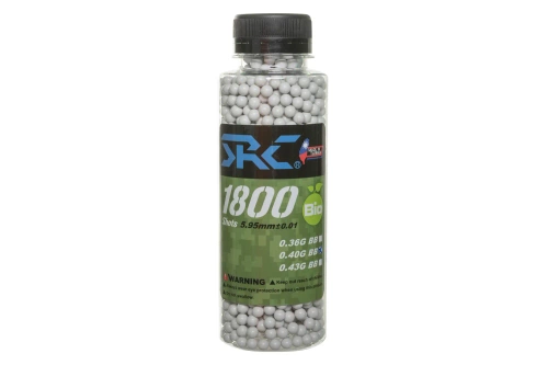 SRC BIO balletjes 0,4g flesje 1800 stuks Wit