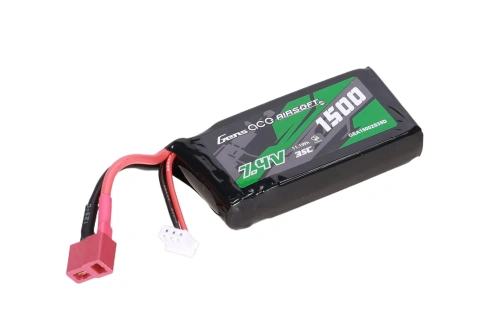 Li-Po Gens Ace 1500mAh 35C PEQ 7,4V T-Deans batterij