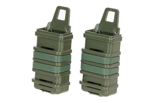 SATAC Open III (S) dubbelloops etui voor pistoolmagazijnen Olive