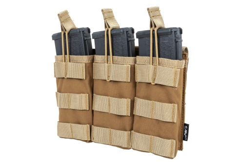 Driedubbele open lader voor M4/M16-magazijnen Specna Arms Tactical Tan