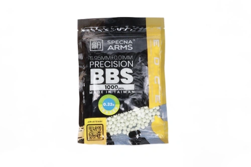 airsoft 0.32g Specna Arms EDGE ULTRA™ BIO Balas trazadoras de precisión 1000 piezas Verde