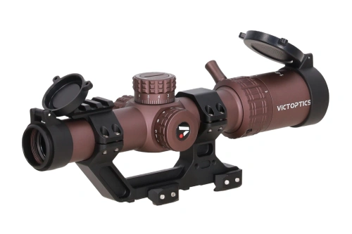 VictOptics S6 1-6x24 lunette LPVO SFP (avec montage Extreme High Picatinny AR) - FDE