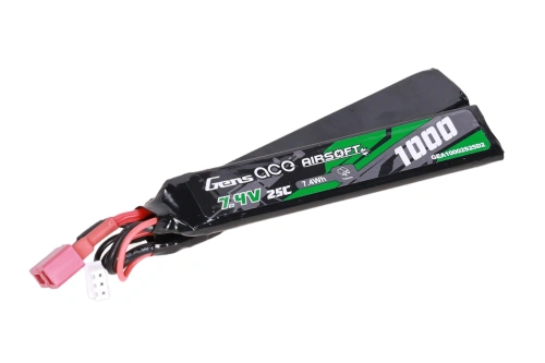 Akumulator Li-Po Gens Ace 1000 mAh 25C Nunchuck 7.4V T-Deans (skrócony kabel)