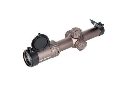 Dalekohled VictOptics S6 1-6x24 - hnědá barva - Burnt Brown