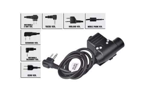 Bouton PTT zU94 militaire, version standard (Motorola 2-Way)