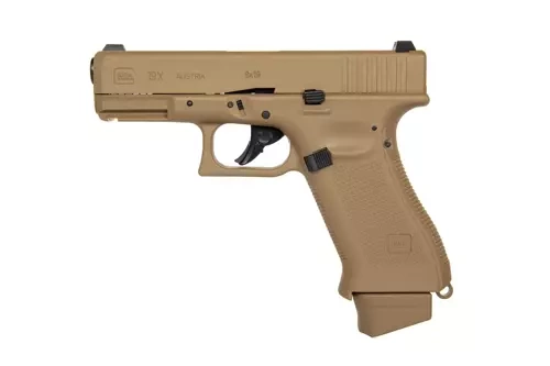 GBB Réplica de pistola de CO2 Glock 19X - coyote