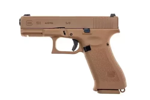 Replika pistoletu GBB Glock 19X Green Gas - Coyote