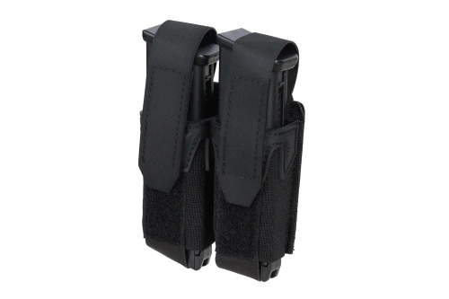Podwójna ładownica Wosport na magazynki pistoletowe MG-126 Czarny