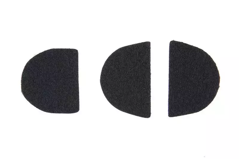 Pegatinas de velcro para protectores auditivos - negro